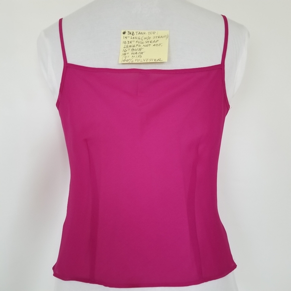 #318 NWT Jones Wear Silk Fuchsia Ruffles Blouse 4 - Picture 11 of 16